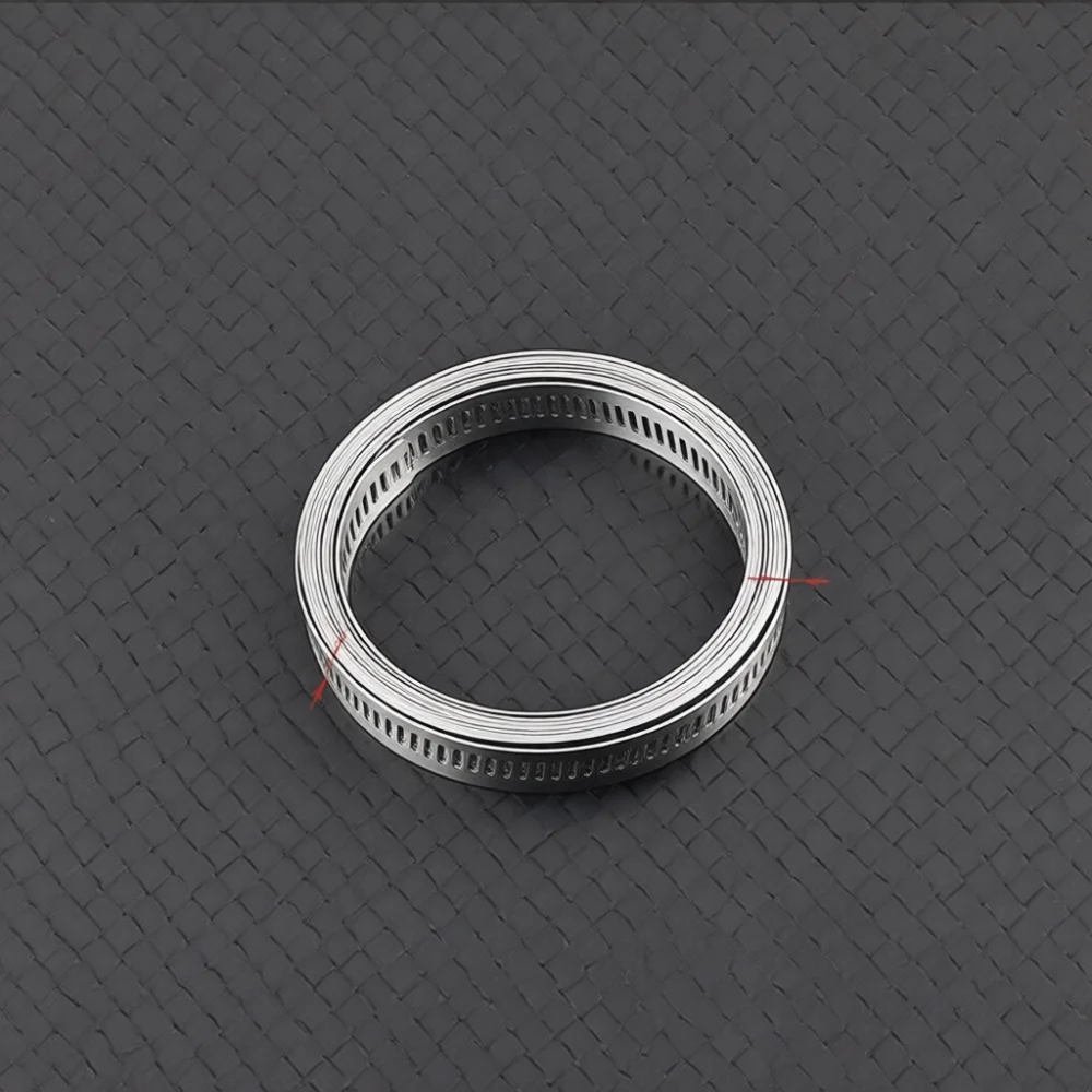 Universal 304 Stainless Steel Pipe Banding Clamp Adjustable Metal Strapping For Woodwind Instrument Repairing Supplies