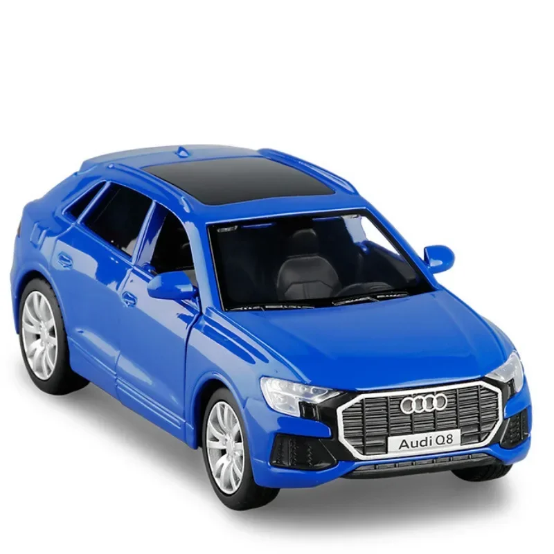 1:36 Q8 التراجع سبيكة دييكاست محاكاة سيارات نموذج الاطفال لعب للأطفال سيارة رياضية مركبة 5 "في صندوق اللون دييكاست سبيكة