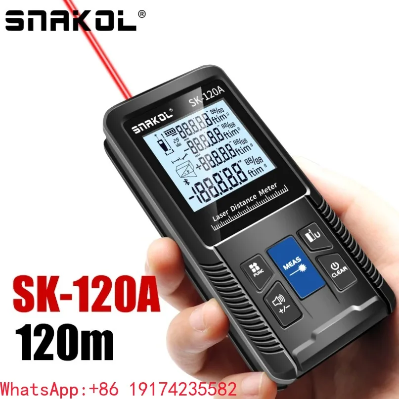 1pc new  Distance Meter 40m 50m 70m 100m 120m Rangefinder Digital Range Finder Trena Roulette Ruler