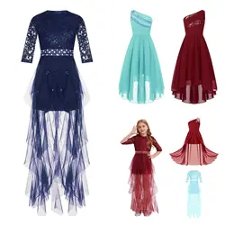 Summer Teens Romper Dress Kids Dress for Girl Party Gown Flower Girl Wedding Dress Princess Formal Occassion Children's Costume