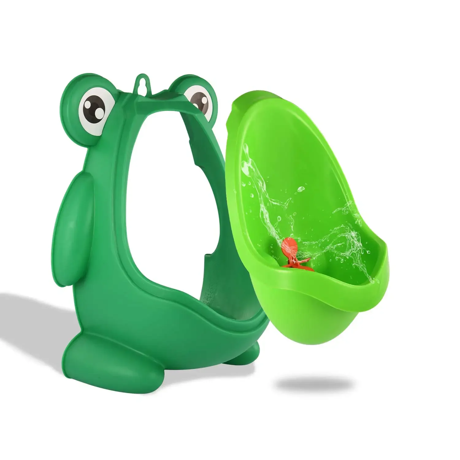 Cute Frog Standing Potty Training Urinal for Boys Toilet with Funny Aiming Target Bathroom Pee Trainer Toilet