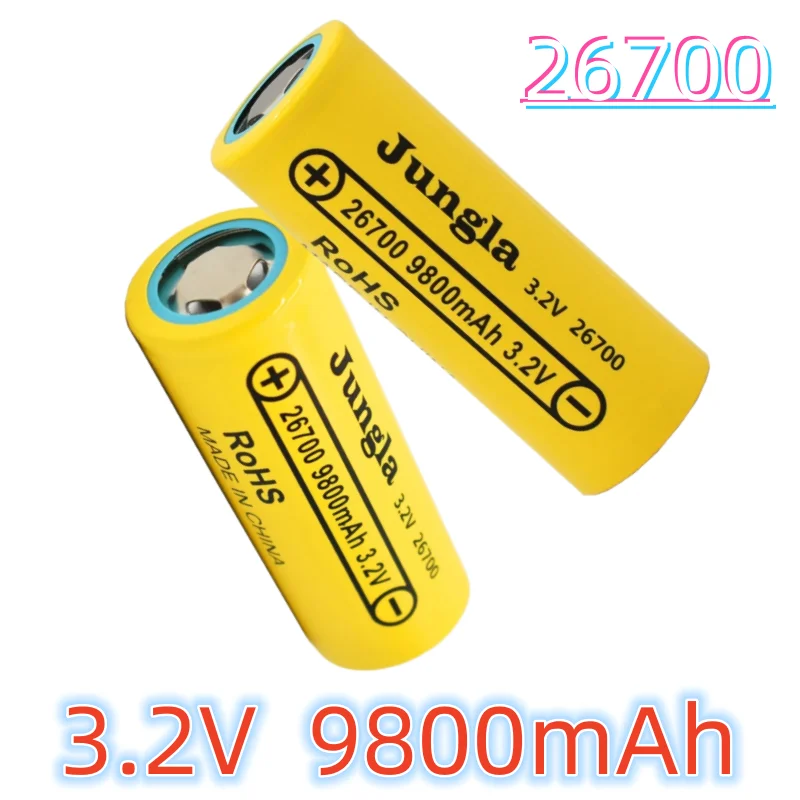 26700 3.2V 9800mAh LiFePO4 Battery 3C Continuous Discharge Maximum 5C High power battery For Electric car scooter Energy storage