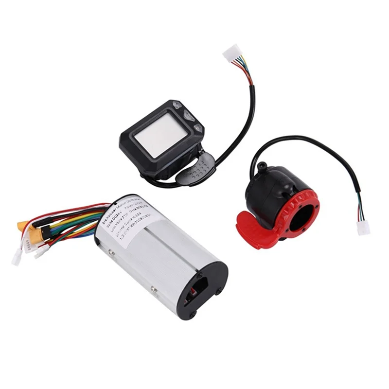 2525+ 5.5 Inch Electric Scooter Controller 24V 250W 5.5 Inch Brake Accelerator Motor with LCD Monitor Repair Parts