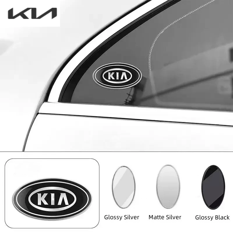 

For KIA Rio Ceed Sportage Cerato Sorento Picanto Metal Car Badge Sticker Rear Tail Trunk Side Body Emblem Car logo Accessories