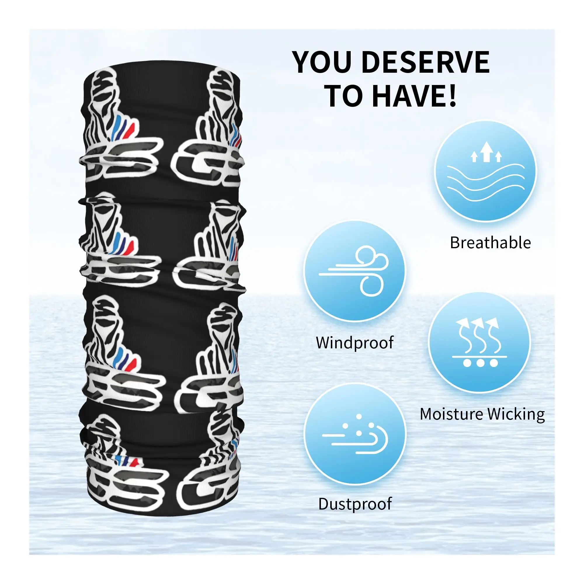 D-Dakares باندانا الرقبة الجراب مطبوعة مضحك دراجة نارية موتو Gs مغامرة قناع وشاح دافئ الدراجات وشاح ركوب للجنسين الكبار