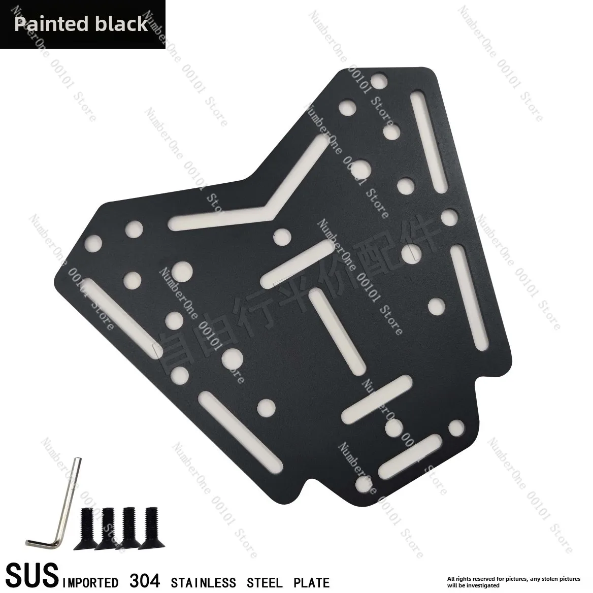 For Shengshi ZT310X Modified Parts 350D X M E Rear Tailbox Plate 368DM 150DM Tailbox Rack, Bracket Rack