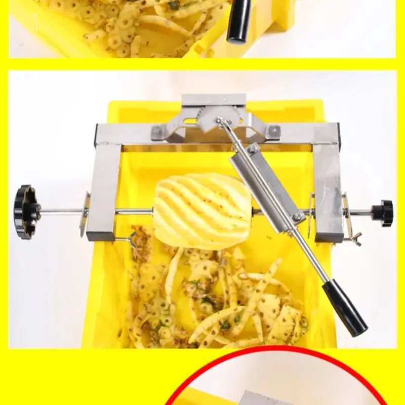 Household Pineapple Peeling Machine Stainless Steel High Quality Commercial Fruit Pineapple Peeler Easy To Carry For Shop
