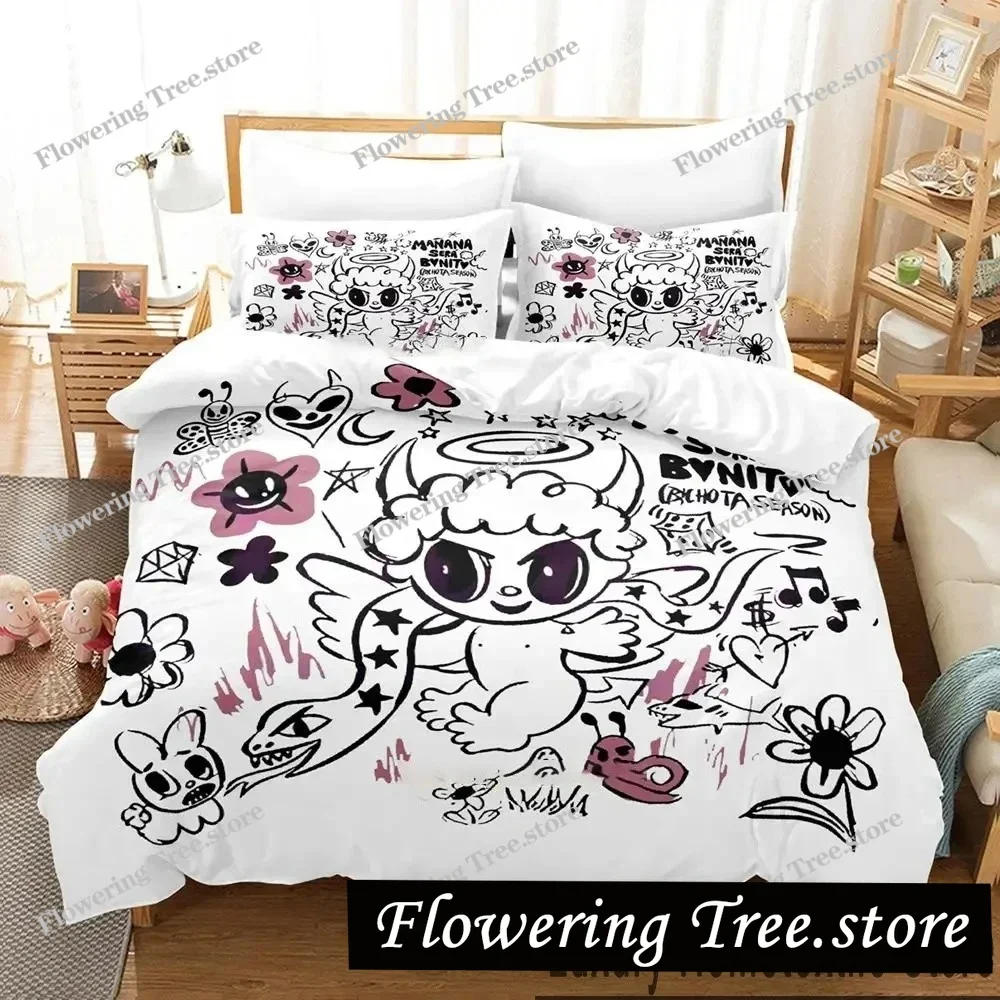 

3D Print Karol G Manana Sera Bonito Bichota Bedding Set Boys Girls Twin Queen King Size Duvet Cover Pillowcase Bed boys Adult