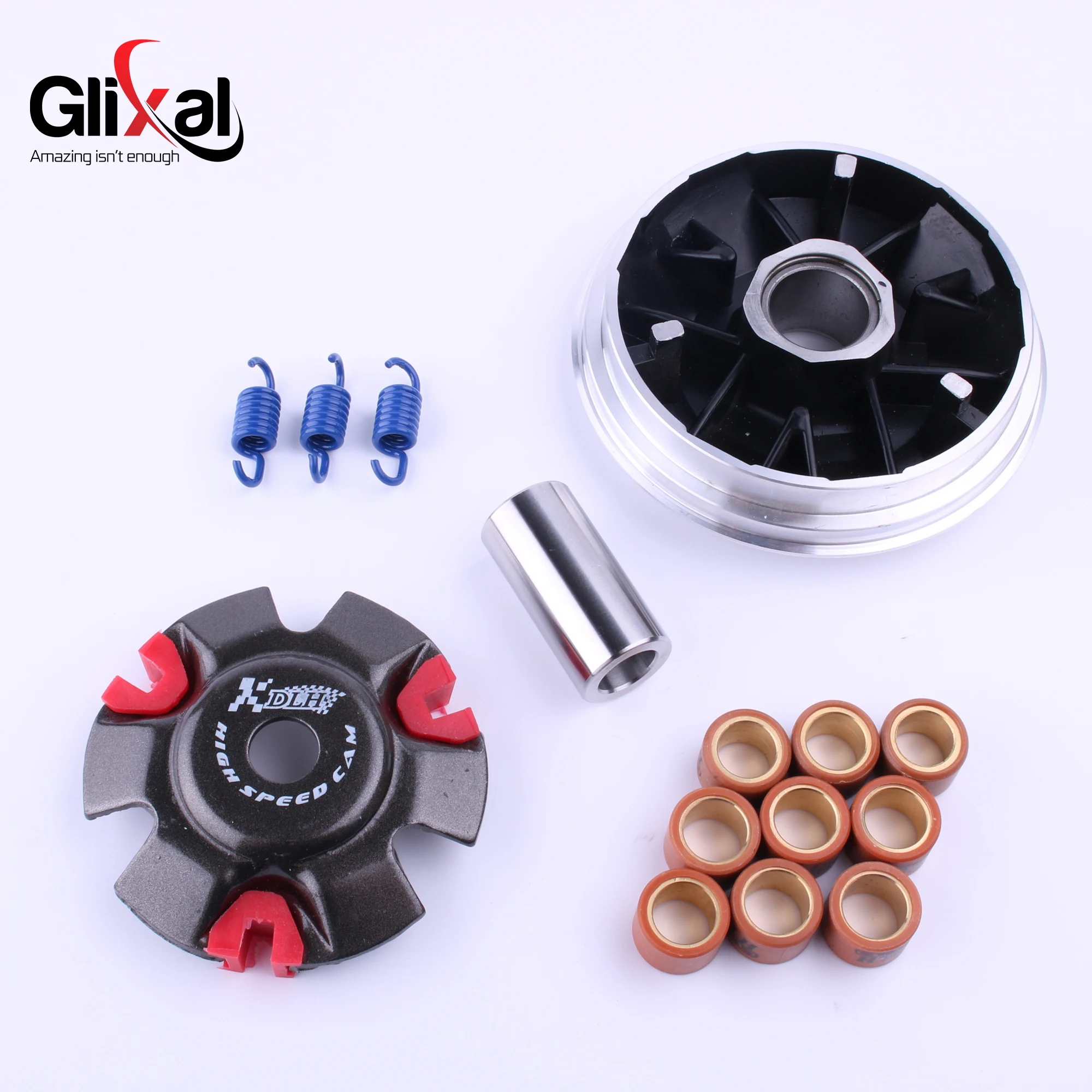 DLH High Performance Racing Variator Kit with 20x15mm Roller Weights for 158QMJ Stels Tactic 150, Keeway ARN 125 150 Scooter