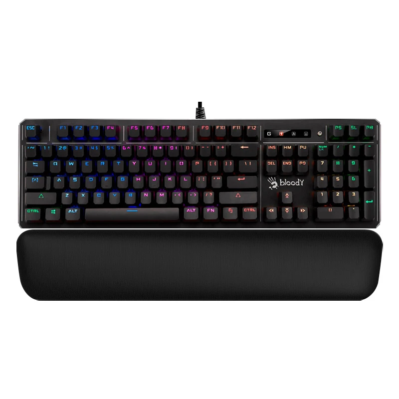 A4Tech Bloody B975 Optical Axis Third Generation E-Sports Game Mechanical Keyboard Backlight Game Office Multi-Scene Suitable