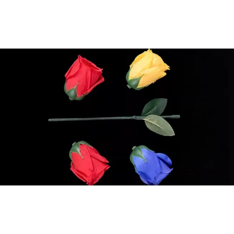 Bond Lee Eternal Rose Discoloring Magic Trick 4 Color Change Roses Appear Vanish Flower Stage Illusions Props Professional Magia