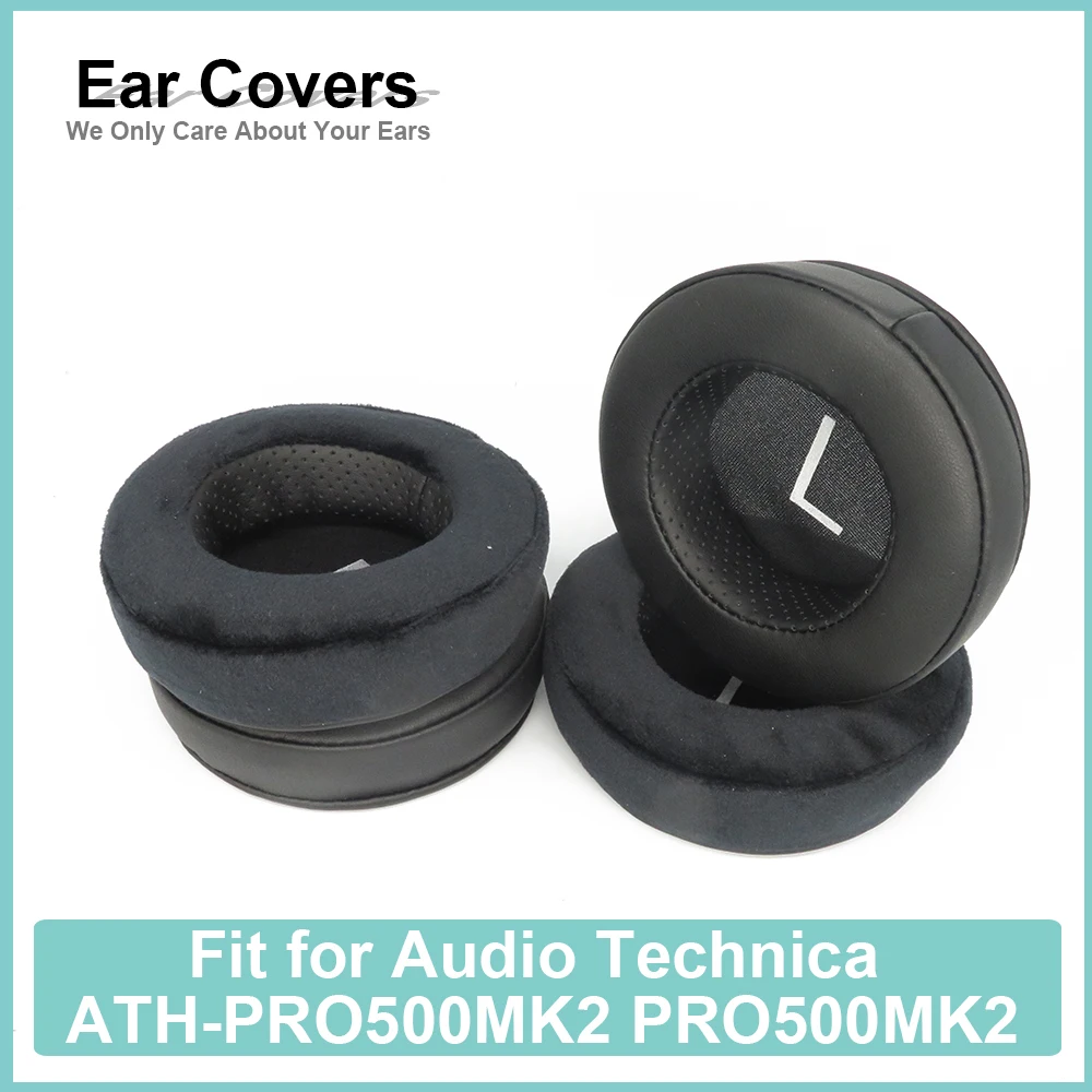 Earpads For Audio Technica ATH-PRO500 PRO500  Headphone Earcushions Protein Velour Pads Memory Foam Ear Pads