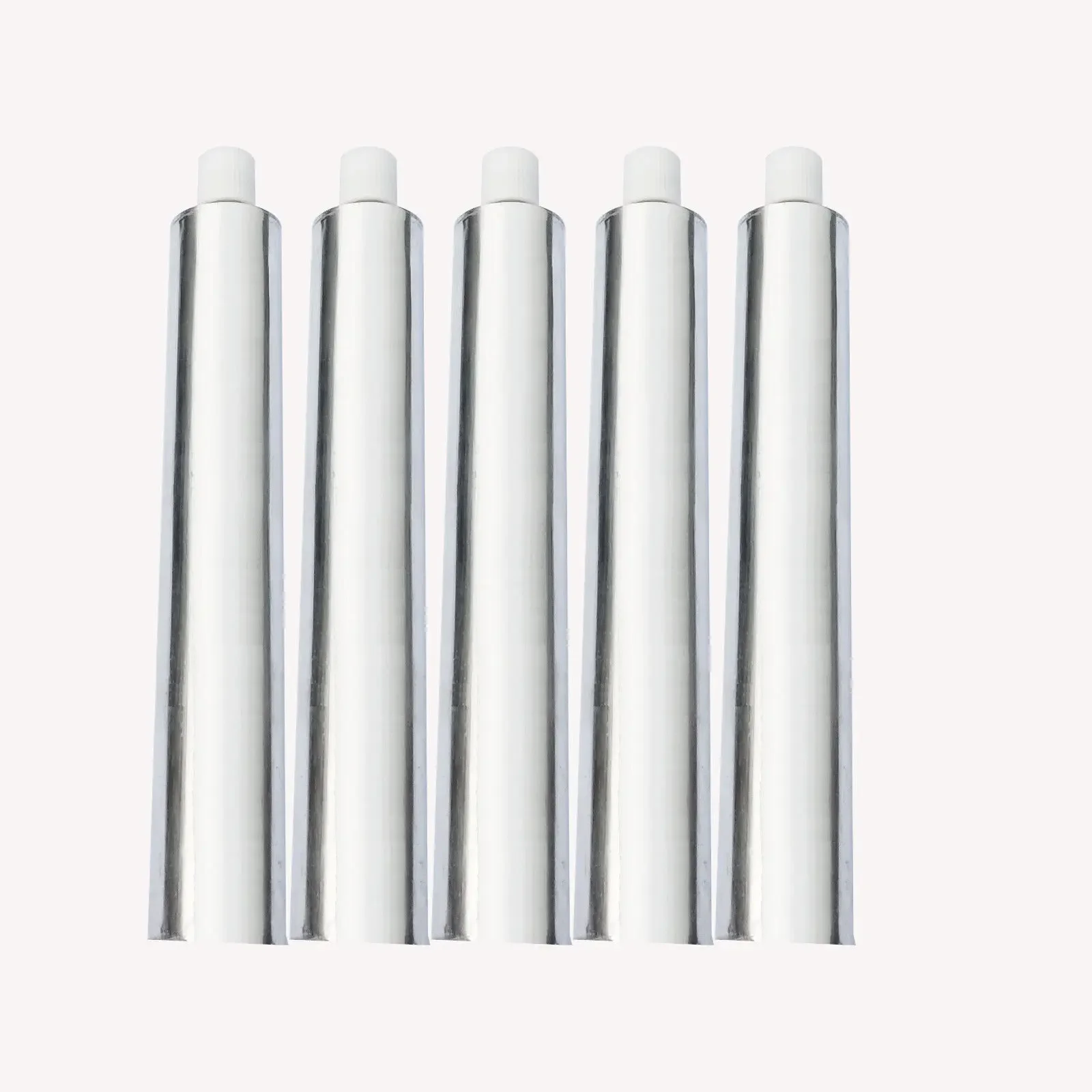 10pcs Silver Aluminum Empty Toothpaste Tubes W / Needle Cap Unsealed Cosmetic Dispensing Tube 5ml 10ml 30ml Wholesale
