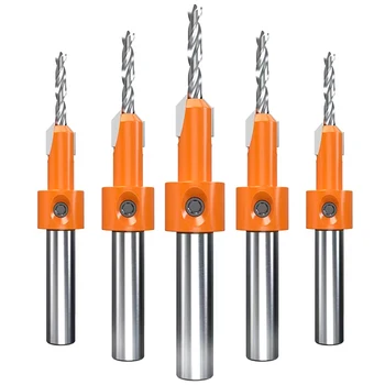 מקדחת עץ מתכתית לעבודות עץ, מקדחת חורים משוננת, מקדחת סולם להתקנת ברגים, מקדחת סולם עצמית, מקדחת סלט