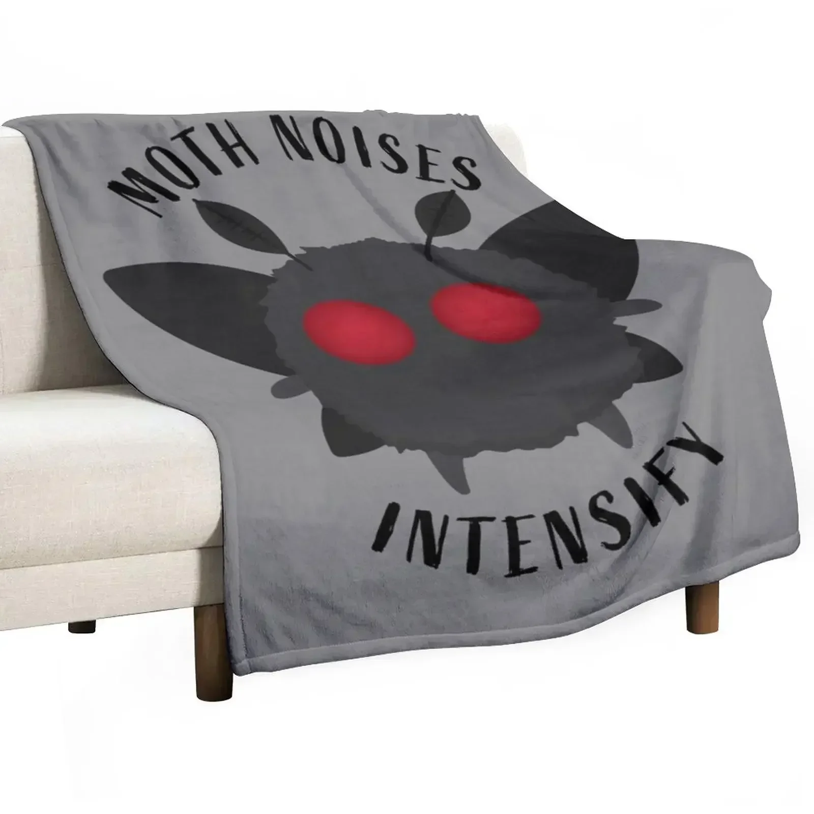 Moth Noises Intensify! Throw Blanket Luxury Throw funny gift for winter Custom Blankets