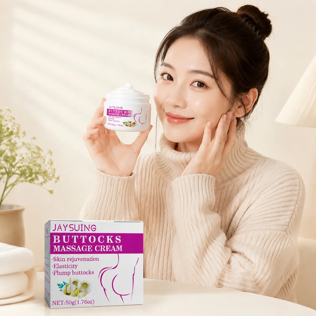 Creme de Massagem Corporal Suave e Não Oleoso com Extrato Natural de Alho, Creme Hidratante e Nutritivo para a Pele, para Cuidados Diários de Massagem Corporal Feminina.