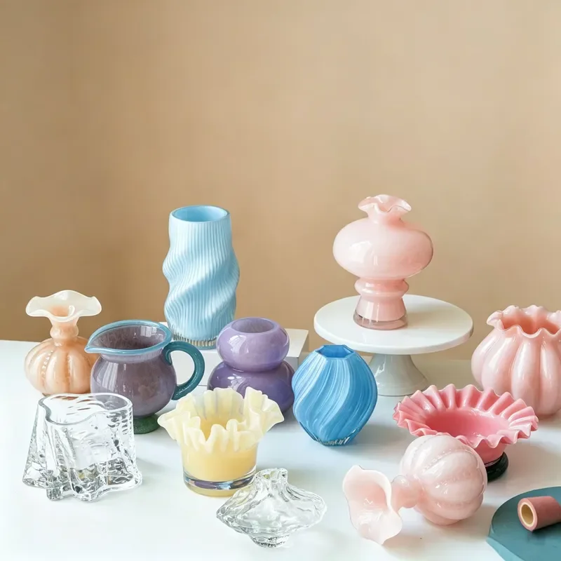 Ins Aesthetic Healing Mini Vase Home Living Room Wine Cabinet Desktop Decoration Ornament