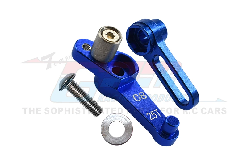 Brazo servo de aluminio GPM 25T (C8) para motocicleta KYOSHO 1/8 NSR500