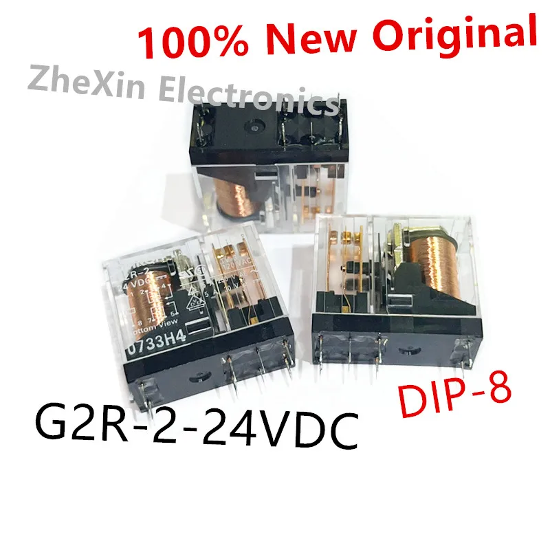 5-10 pz/lotto G2R-2-24VDC, G2R-2-12VDC, G2R-2-5VDC DIP-8 nuovo relè di potenza elettromagnetico originale G2R-2-DC5V, G2R-2-DC12V