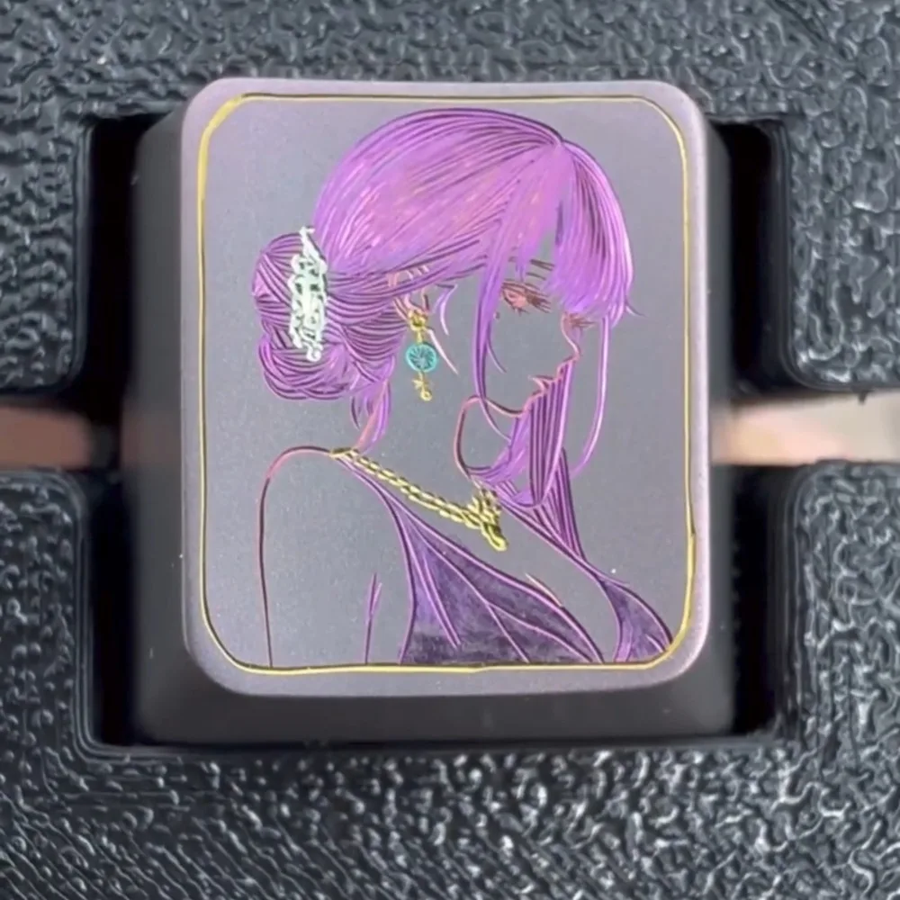 

Colored Metal Keycaps Custom Personality Anode CNC Titanium Alloy Cherry R4 1U Key Cap for Mechanical Keyboard Game Accessories