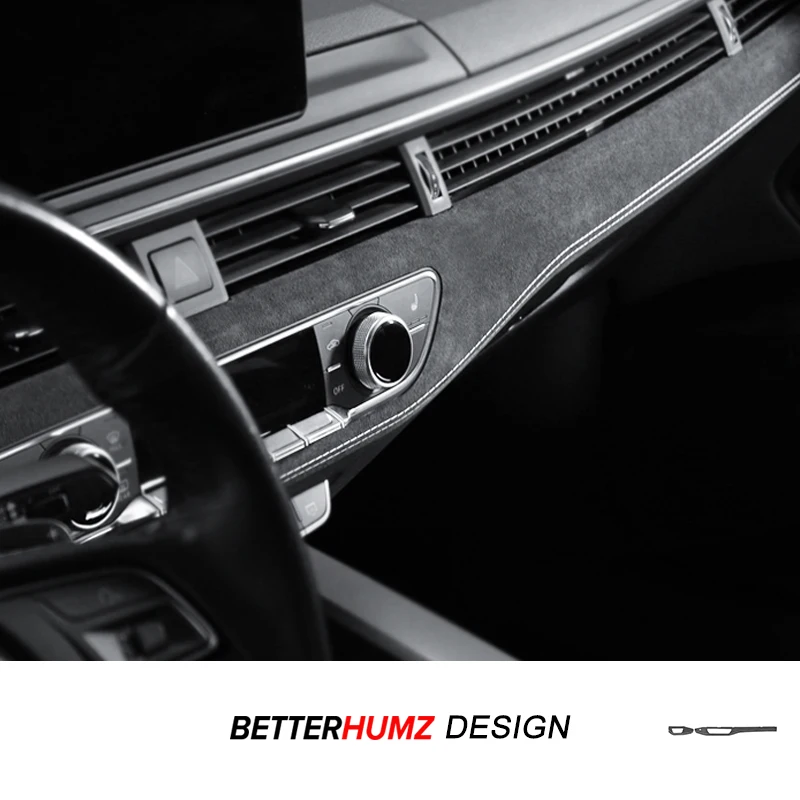 

Для Audi A4 B9 A5 2017-2024 изготовлена из алькантары, накладка на панель приборной панели, наклейка на инструмент, аксессуары для тюнинга салона автомобиля