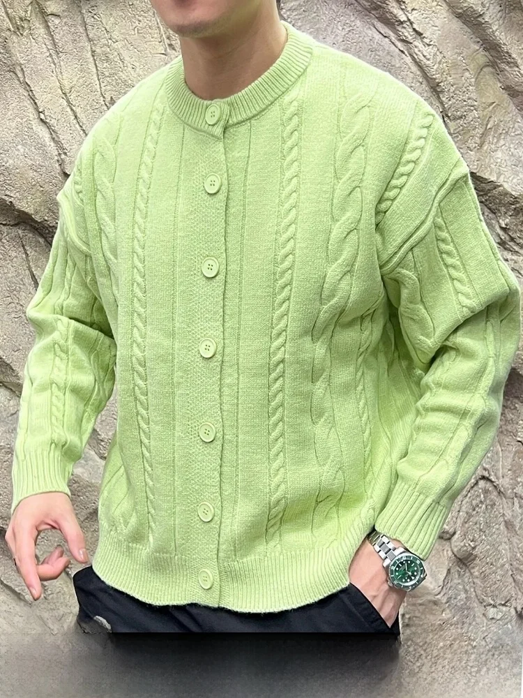 

Lax Sle Thi вязаный свитер, теплый пуловер для пар, длинный свек, круглая пряжа Ne крученая пряжа, двойная вязка, полиэстер, акрил, смесь шерсти