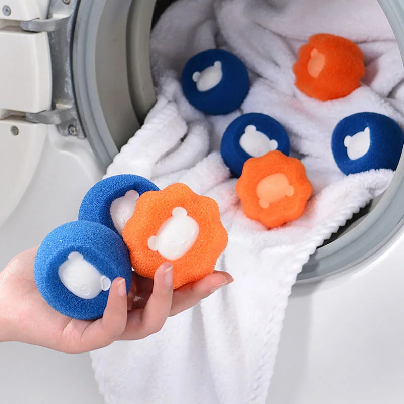 Reusable Pet Hair Remover Ball Wool Sticker Cat Pet Fur Lint Catcher Cleaning Tool for Laundry Clothing Machine