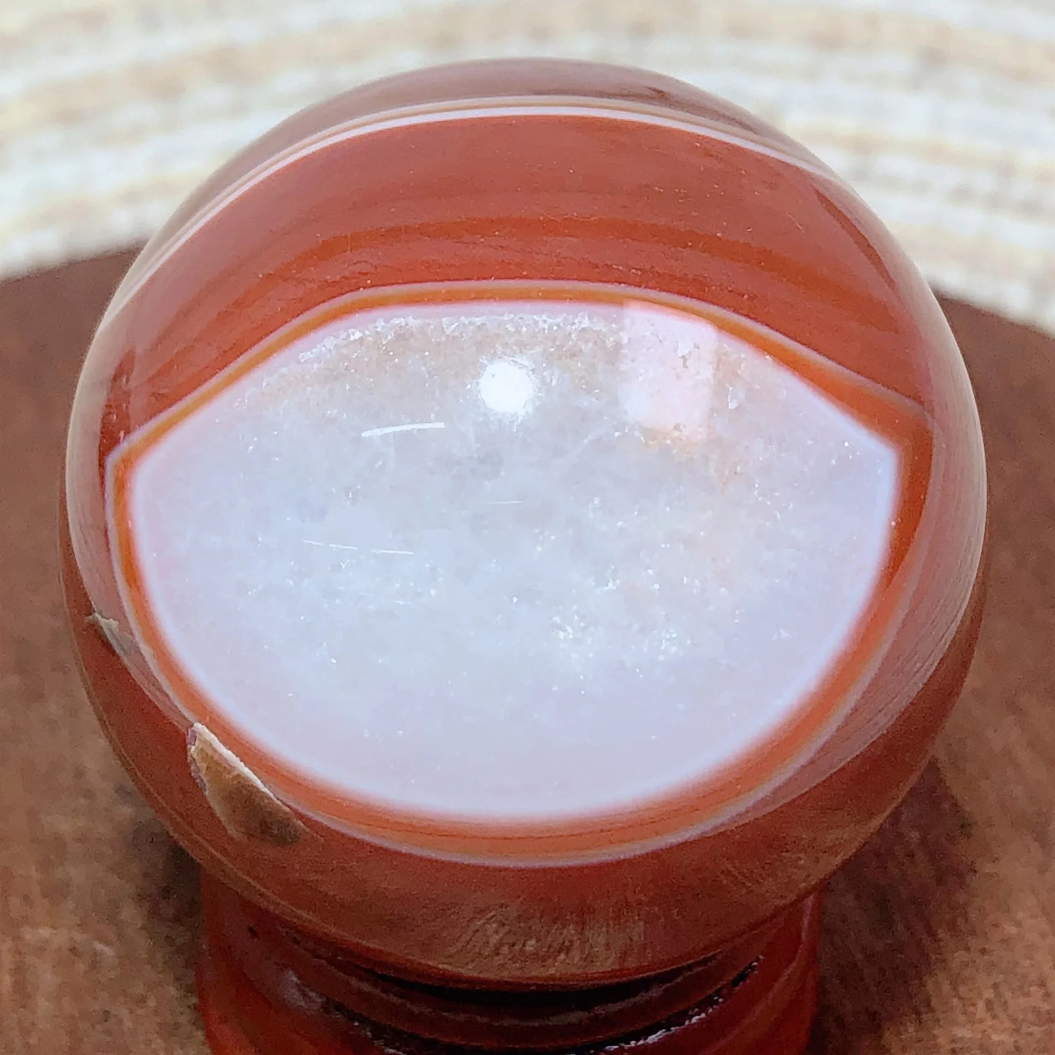 Healing Natural Crystals Sardonyx Sphere Ball Home Decorations Polished Room Decor Energy Gift