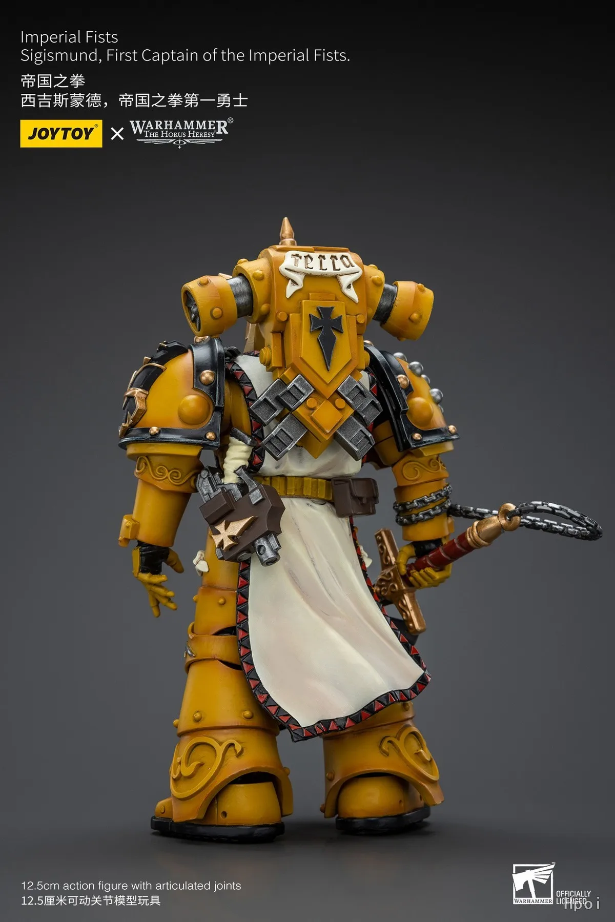 Original JOYTOY Warhammer 40K Imperial FistsSigismund, First Captain of The Imperial Fists  Scale1/18 Animation Figures Model