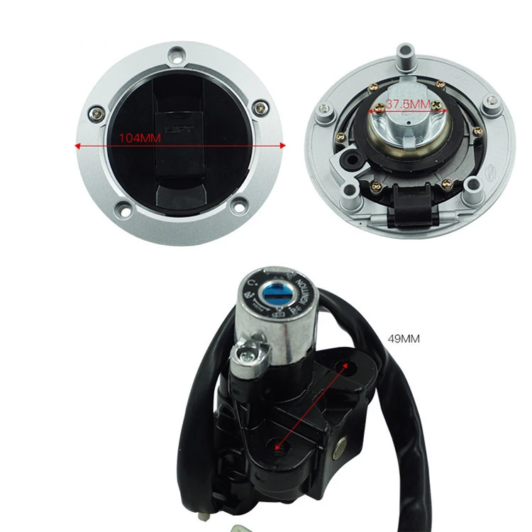 Motorcycle Conversion Accessories for Suzuki GSXR 600 GSXR750 04-05 Full Car Set Lock Electric Door Lock