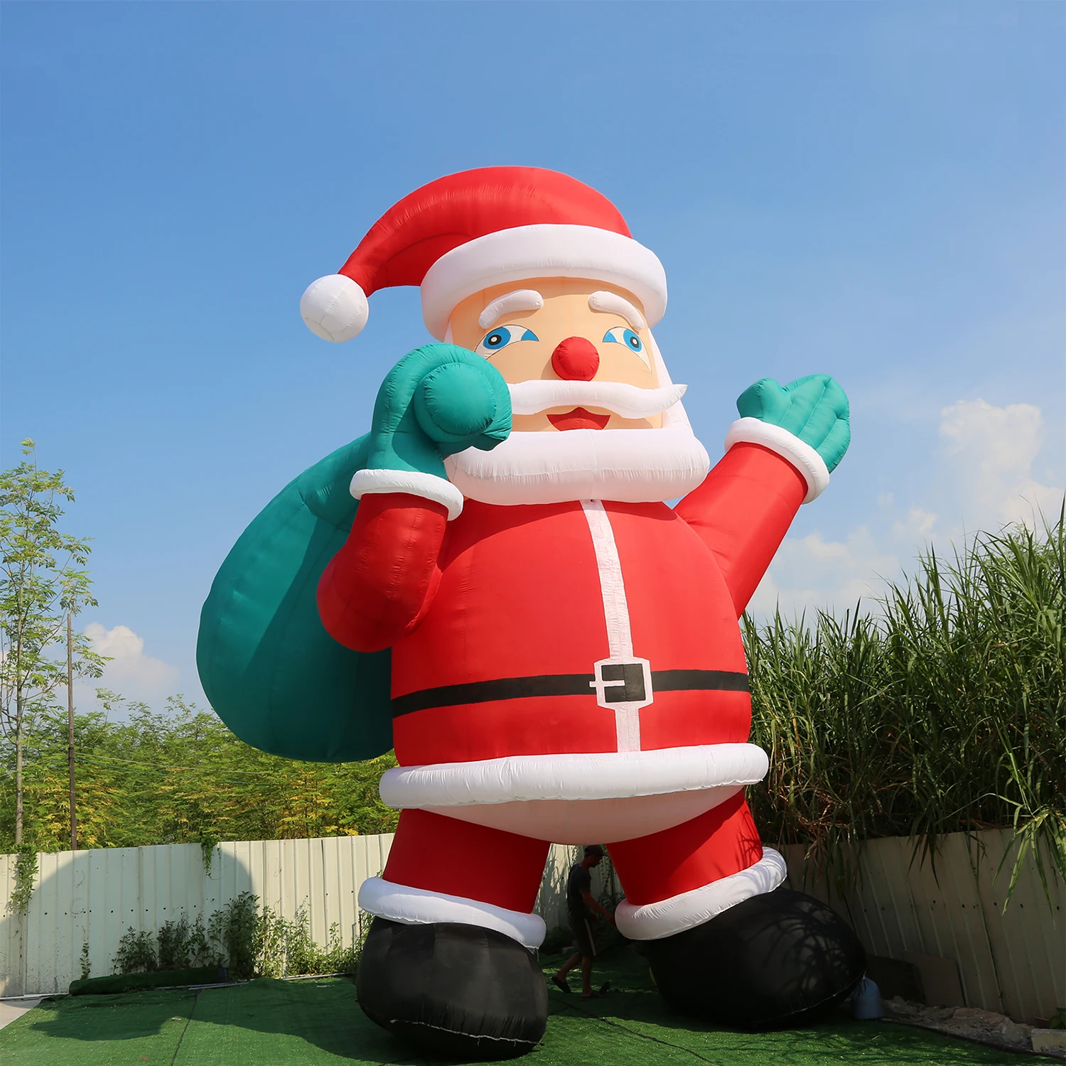 Big Size 6m Inflatable Christmas Decoration Santa Claus Inflatable Toys