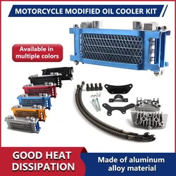 Motorcycle Oil Cooler Oil Radiator Kit For 110 125 140cc Dirt Bike Honda Monkey Yamaha Kawasaki Moped Scooter Enduro Motocross