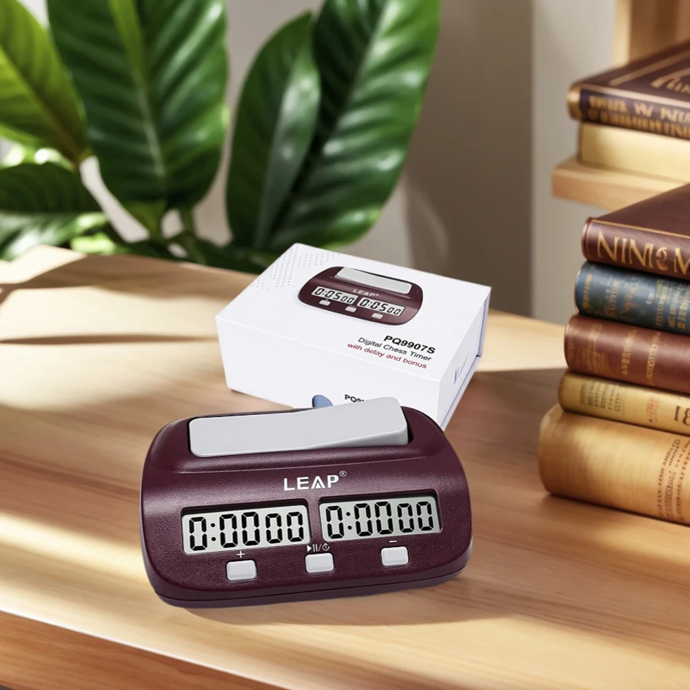 Digital Chess Clock Professional Chess Timer Multi-Function Board Game Timer Battery Powered Game Timer for 2-Player Board Games