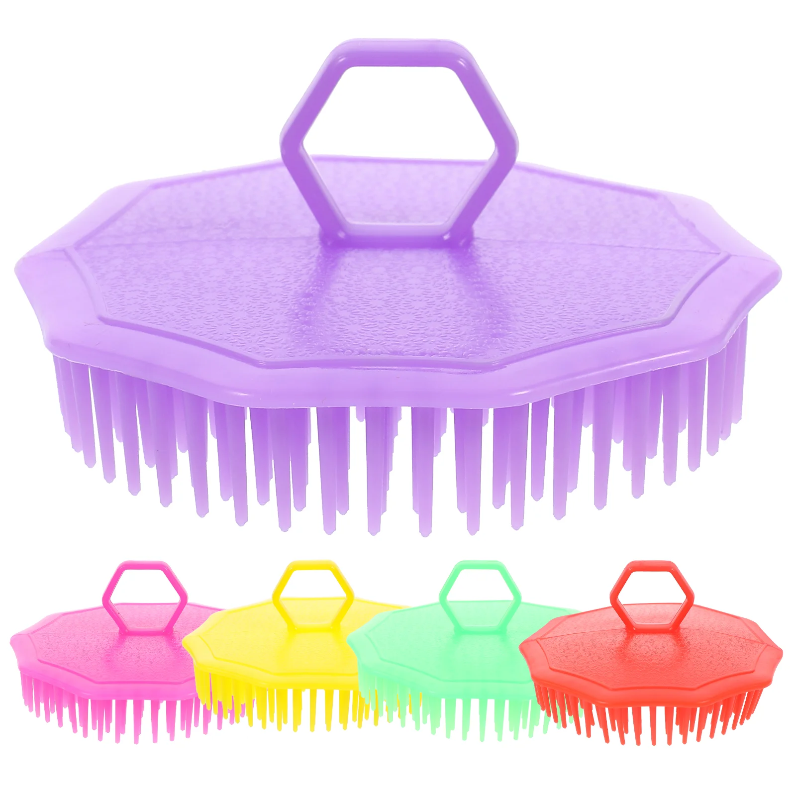 

5 PCS Hair Massage Comb Brush Scalp Anti Dandruff Shampoo for Itching