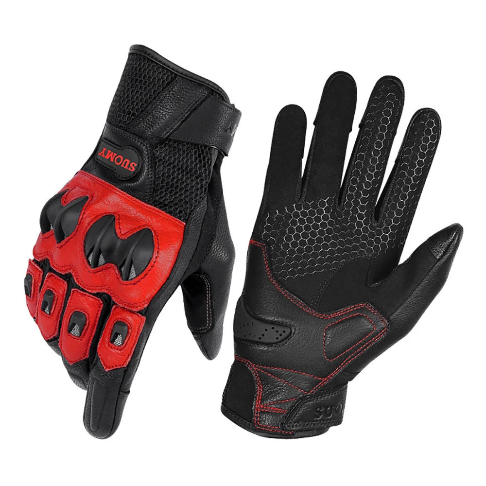 

Motorcycle Accessories Hook and Loop Fasteners Men's Motorcycle Gloves Wear-Resistant Biker Glove Breathable Anti-Slip Anti-Fall