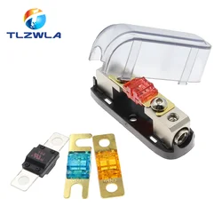 1Set Car Audio Auto Mini ANL AFS Car Fuse Holder Block with Fuse 20A 30A 40A 50A 60A 80A 100A 150A 200 MINI ANL 32V Good Quality