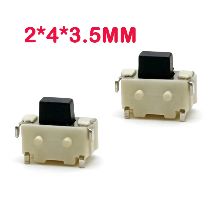 100PCS 2*4*3.5mm and 3*6*3.5mm side-press switches, miniature buttons