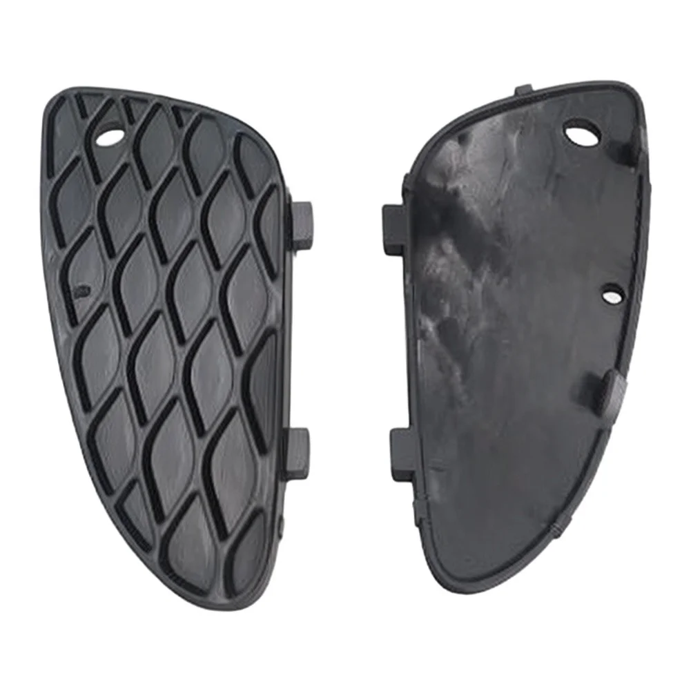 Front Bumper Fog Light Grille Vent Cover For Benz For E-Class For W211 2003-2006 Replacement Parts Black Plastic
