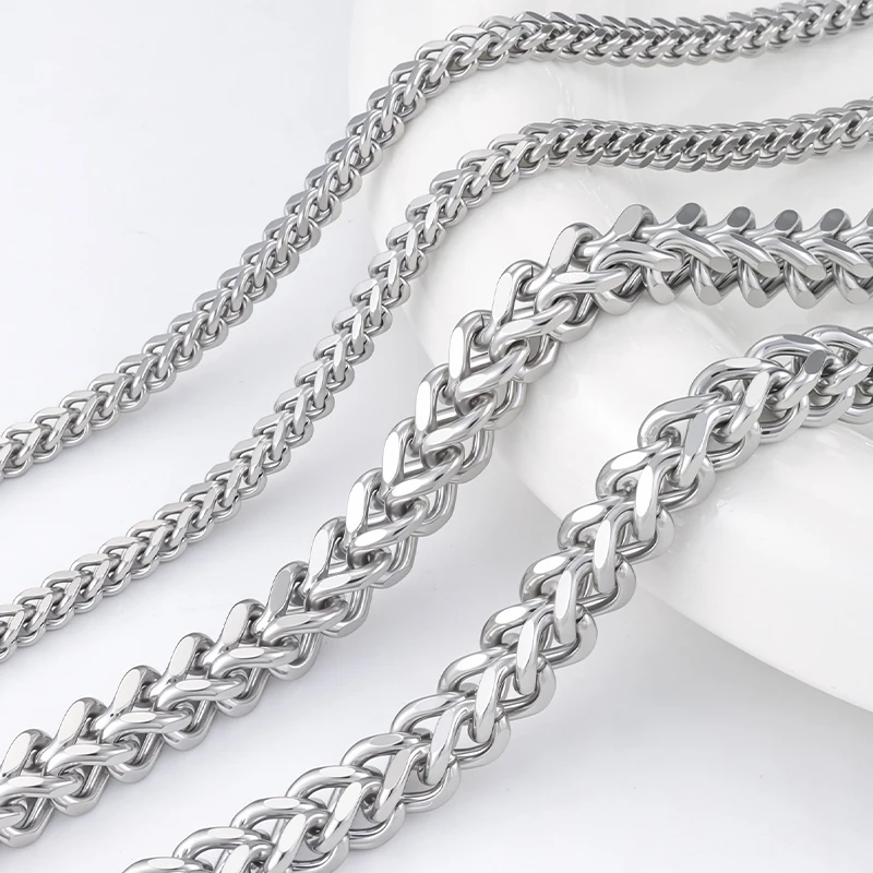 

1Meter Stainless Steel 3mm 6mm Large Heavy Chunky Knot Punk Link Chain DIY Jewelry Handmade Necklace Bracelet Craft Accessories