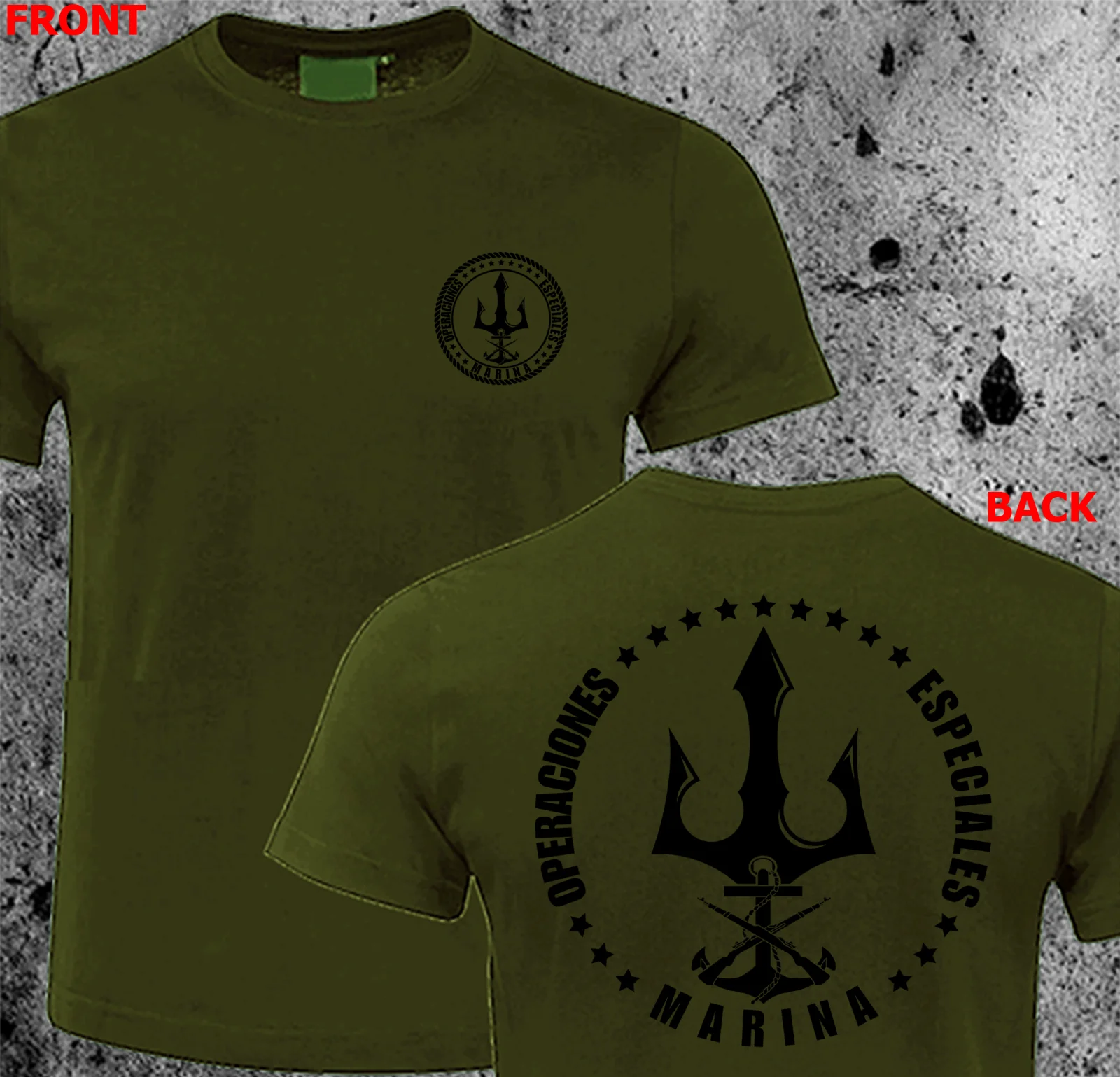 Mexico Navy Marina Special Operations Forces Operaciones Especiales T-shirt