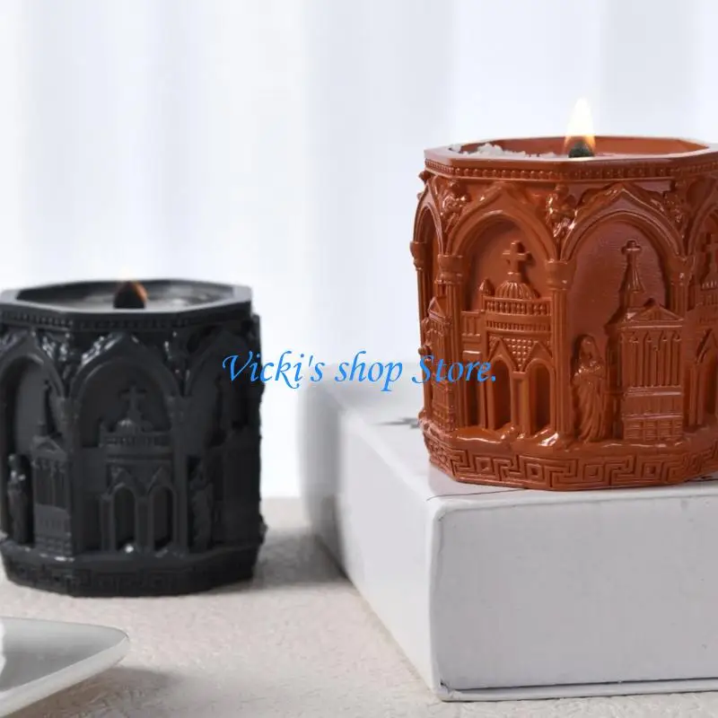

C1FC Professional Silicone Renaissances Mould for Handmade Containers Designs