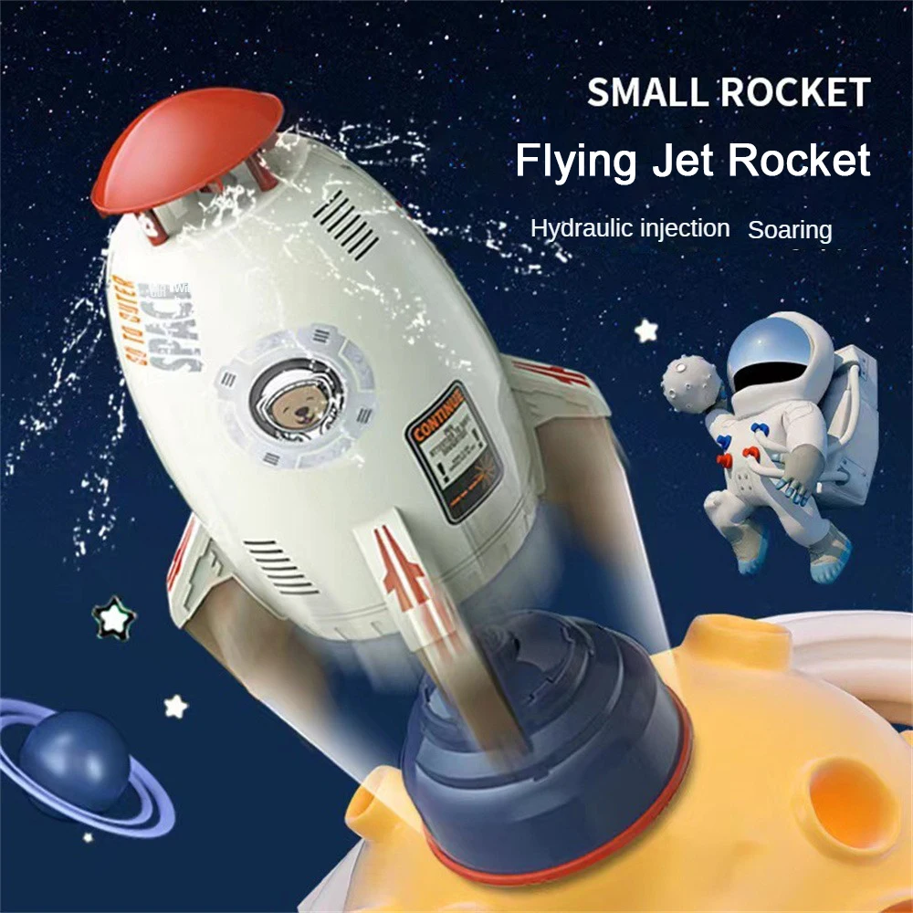 Interaction Sprinkler Game Toys Flying Rocket Garden Design Rotate Outdoor Children Long Distance