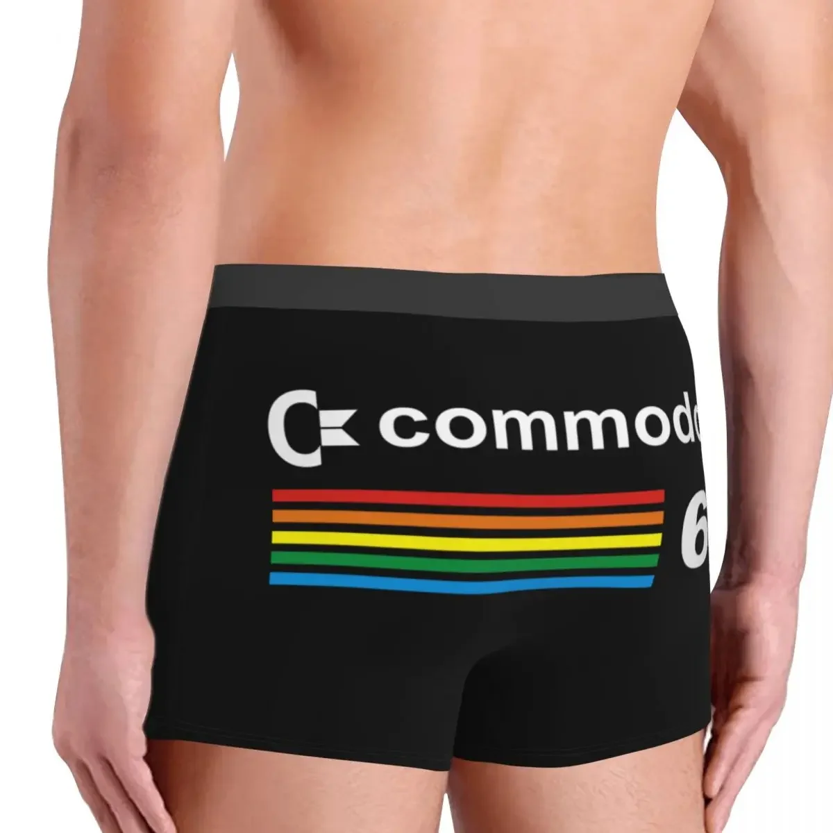 Commodore 64 Computer Underwear Men Print Custom C64 Amiga Computer Geek Nerd Boxer Briefs Shorts Panties Breathable Underpants