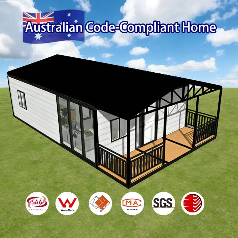 Customized Au Standard Customized Prefab Mobile Tiny Home Expandable Container House Capsule Villa 240cm Indoor Height Easy To I