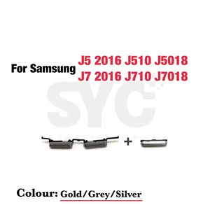 Power Switch -Taste, externes Seitenvolumen, Samsung J5 Call Key 2016 J510 J510F J5108 J7 2016 J710 J710F J7108 12 Hauptverkaufsnormalknopf J5 - №6