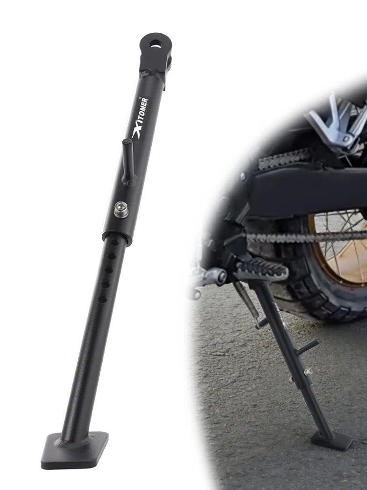 

Motorcycle Steel Adjustable Kickstand Side Sidestand Holder Parking Rack Support Foot 800 X 800X 2023 2024 2025 2026 For KOVE