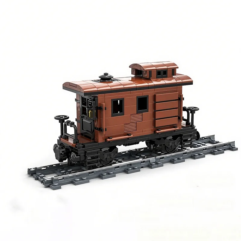 262pcs MOC Old West Brake Wagon Train Model Building Blocks Christmas Gift Toy Architecture Assemble Creative Craft Display