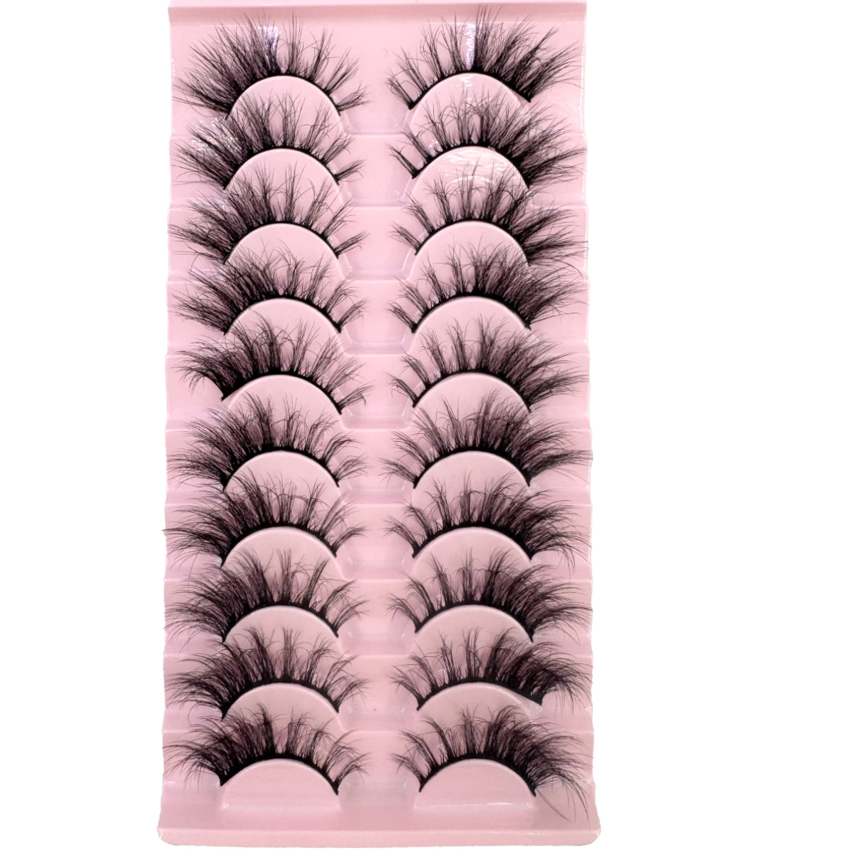 Nouveau 3D Faux cils oeil de chat vaporeux Faux vison cils Pack moelleux court naturel Faux cils 10 paires Multipack