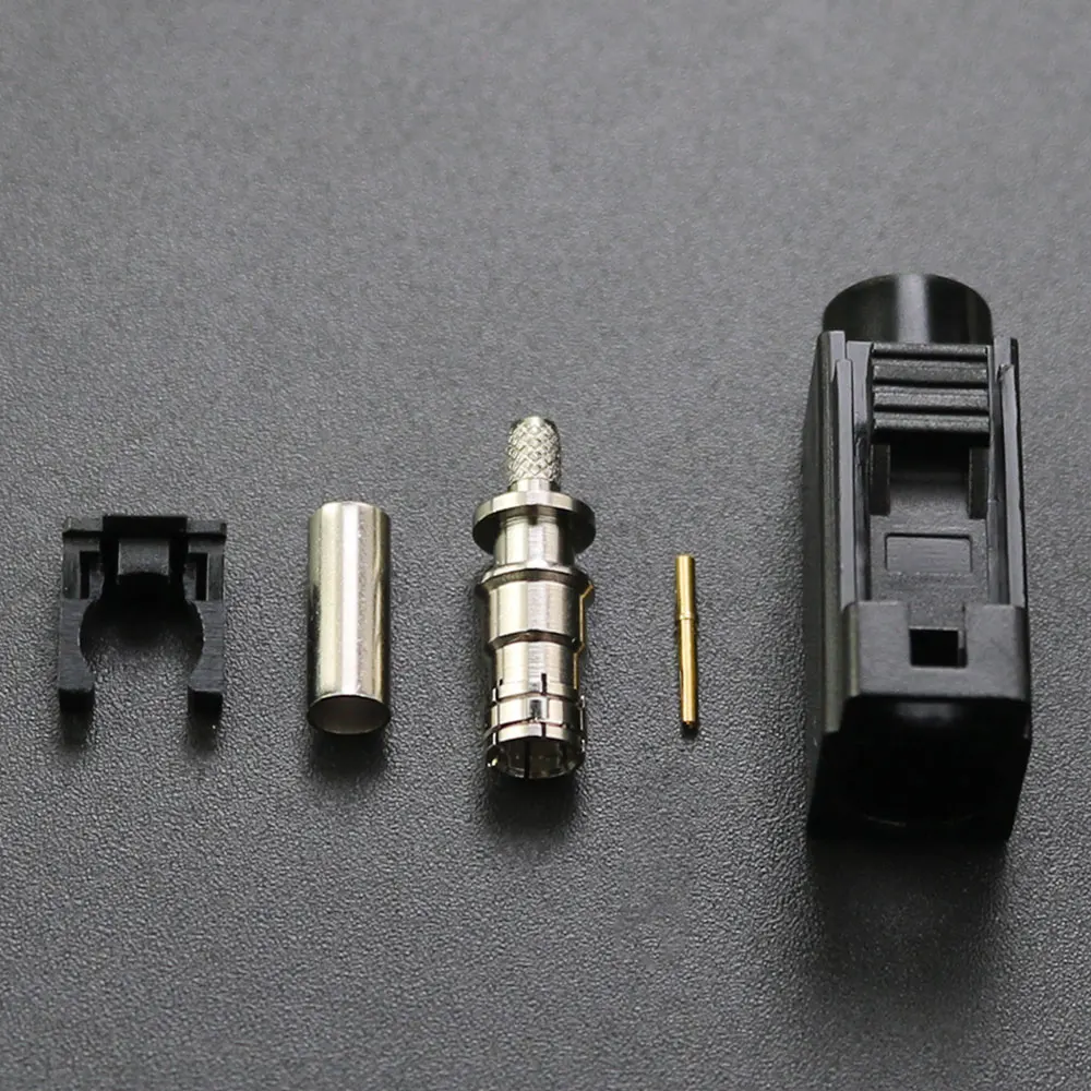 1PCS Fakra A B C D E F G H I K Z Female Crimp Connector Car Radio FM GPS Antenna Fakra Adapter for RG316 RG174 Pigtail Cable