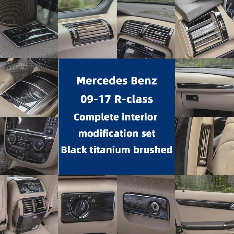 

For Mercedes Benz R Class R320 R300 R350 R400 R171 Central Control Panel Air conditioner Trim Sticker Car Interior Accessories